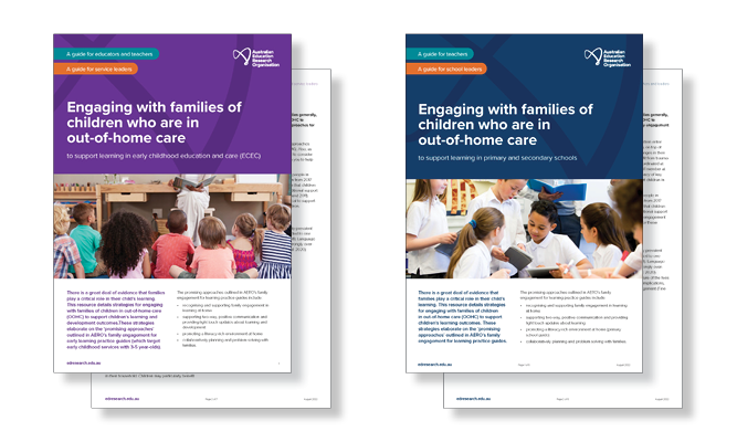Guides for engaging with families of children in out-of-home care (OOHC)