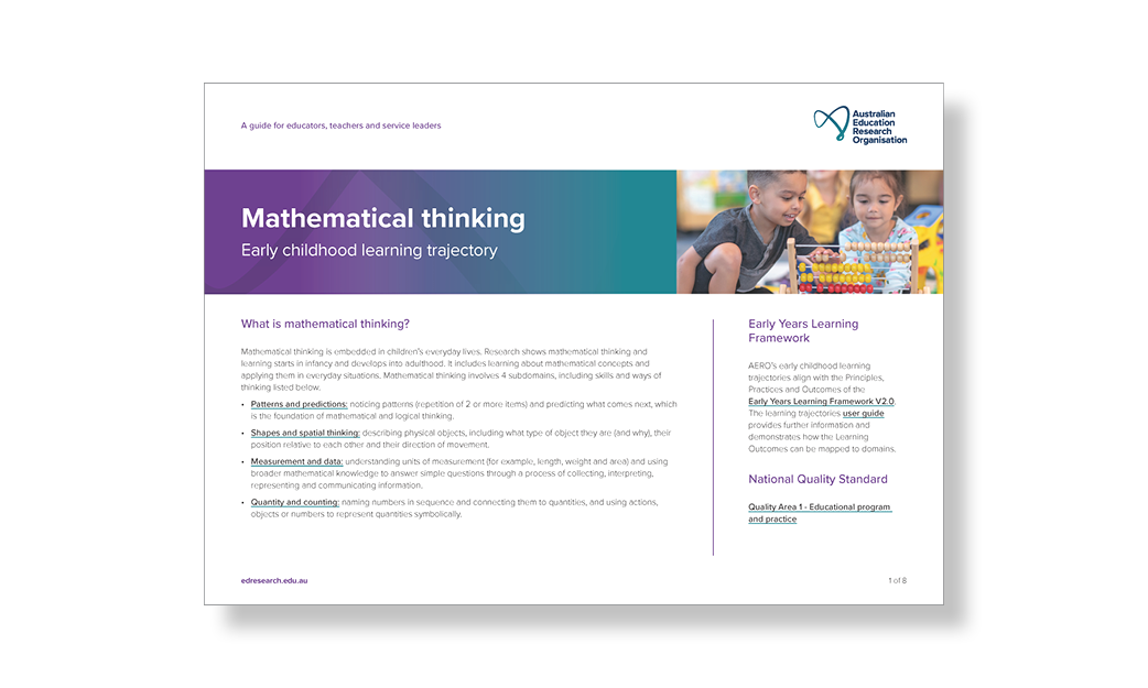AERO Mathematical Thinking - Learning trajectory