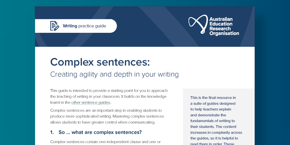 AERO Complex sentences practice guide
